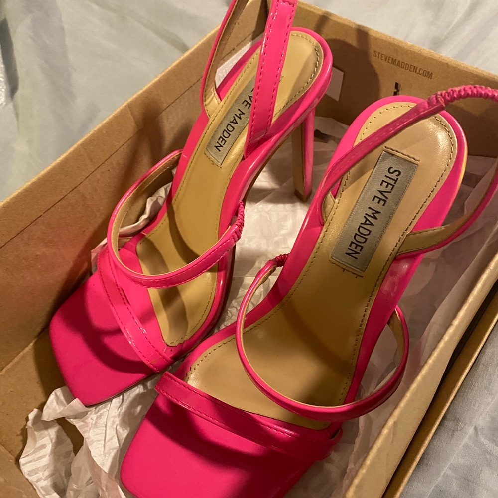 Steve Madden Pink Strappy Heels